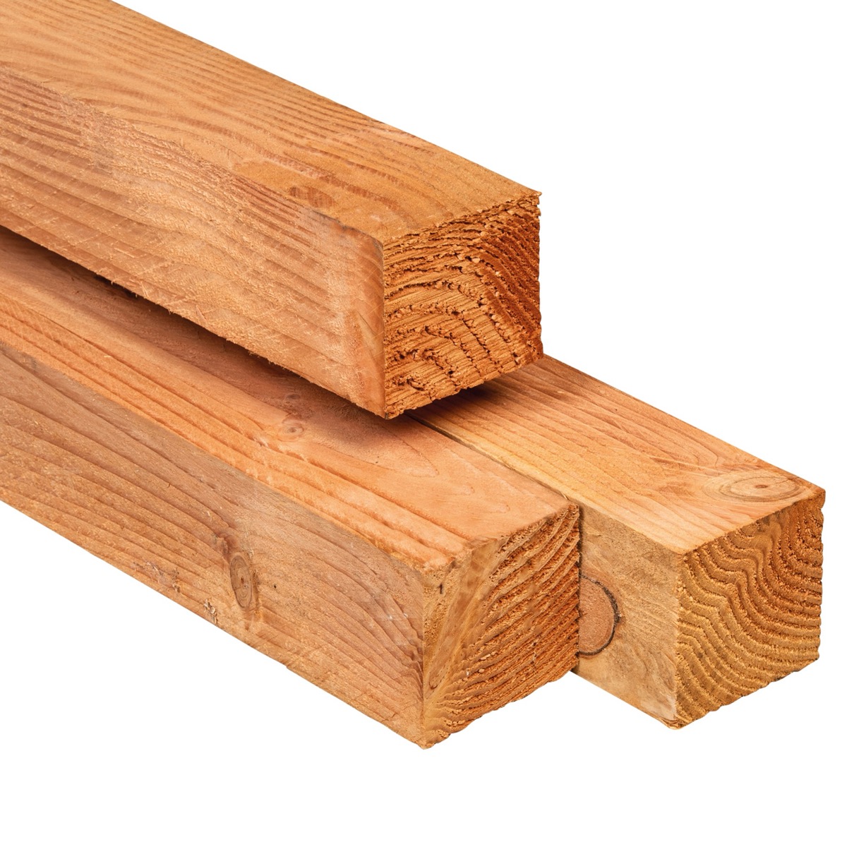 Douglas paal 100x100mm fijnbezaagd