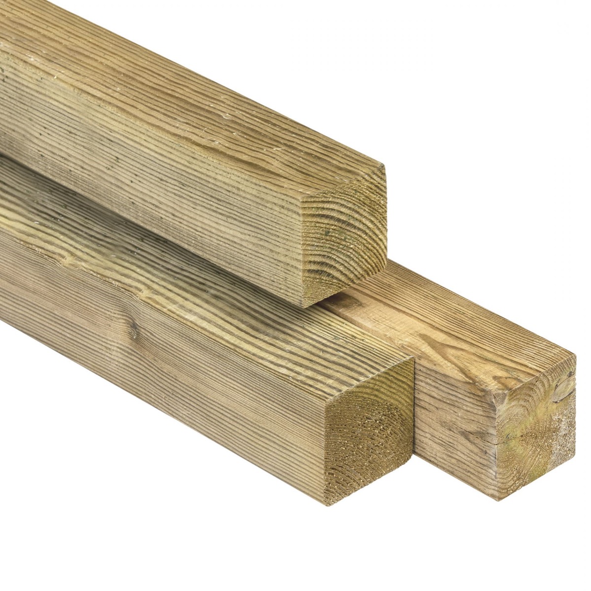 Paal naaldhout 70x70mm geschaafd, geïmpregneerd